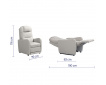 Fauteuil releveur BALI 3 moteurs 