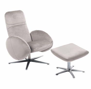 Fauteuil relax design avec repose-pieds FEROE