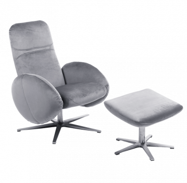 Fauteuil relax design avec repose-pieds FEROE