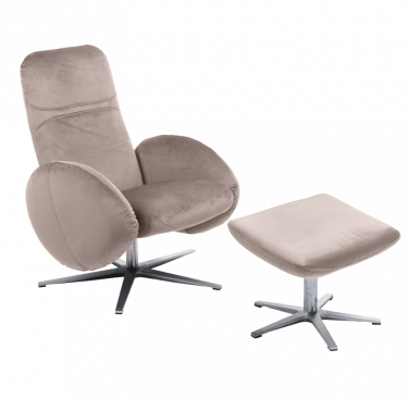 Fauteuil relax design avec repose-pieds FEROE