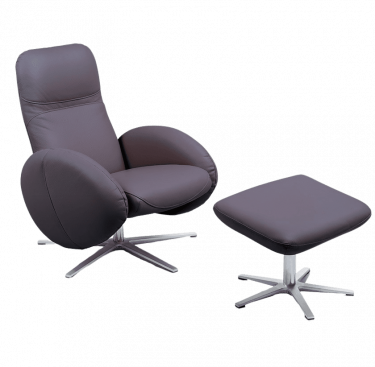 Fauteuil relax design avec repose-pieds FEROE