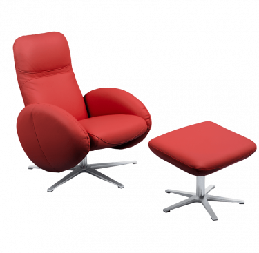 Fauteuil relax design avec repose-pieds FEROE