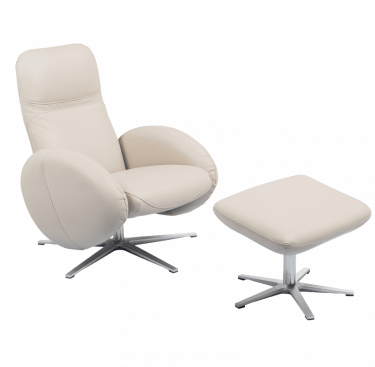 Fauteuil relax design avec repose-pieds FEROE