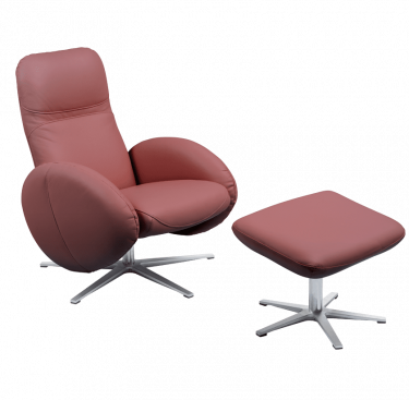 Fauteuil relax design avec repose-pieds FEROE