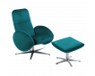 Fauteuil relax design avec repose-pieds FEROE