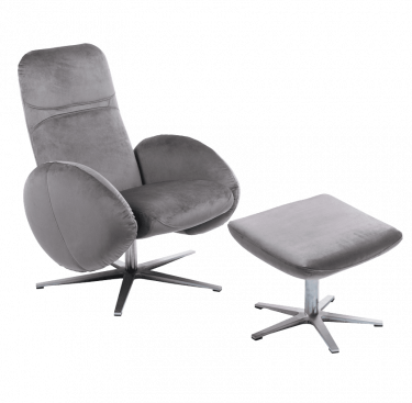 Fauteuil relax design avec repose-pieds FEROE