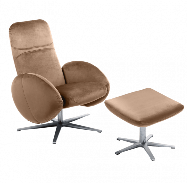 Fauteuil relax design avec repose-pieds FEROE