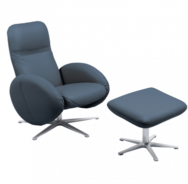 Fauteuil relax design avec repose-pieds FEROE