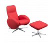 Fauteuil relax design avec repose-pieds FEROE