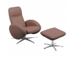 Fauteuil relax design avec repose-pieds FEROE