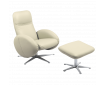 Fauteuil relax design avec repose-pieds FEROE