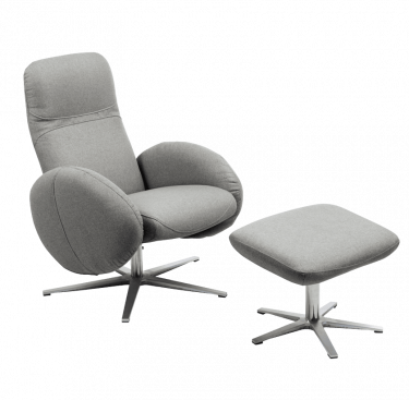 Fauteuil relax design avec repose-pieds FEROE