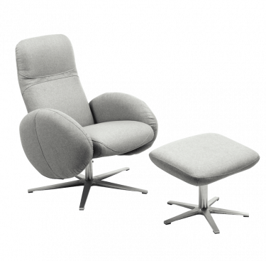 Fauteuil relax design avec repose-pieds FEROE