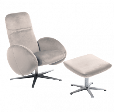 Fauteuil relax design avec repose-pieds FEROE