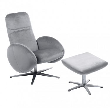 Fauteuil relax design avec repose-pieds FEROE