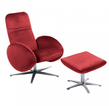 Fauteuil relax design avec repose-pieds FEROE