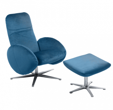 Fauteuil relax design avec repose-pieds FEROE