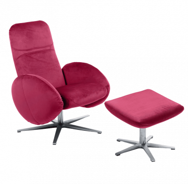 Fauteuil relax design avec repose-pieds FEROE