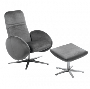 Fauteuil relax design avec repose-pieds FEROE