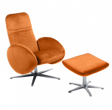 Fauteuil relax design avec repose-pieds FEROE