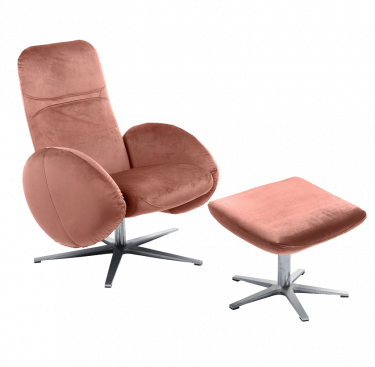 Fauteuil relax design avec repose-pieds FEROE