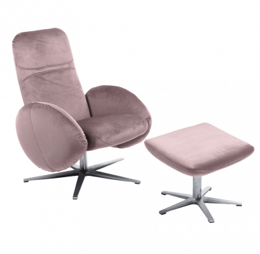 Fauteuil relax design avec repose-pieds FEROE