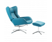 Fauteuil relax design avec repose-pieds STOCKHOLM