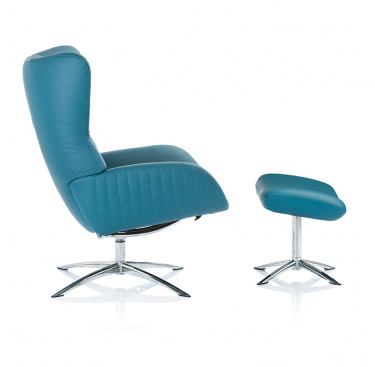 Fauteuil relax design avec repose-pieds STOCKHOLM