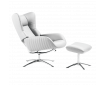 Fauteuil relax design avec repose-pieds STOCKHOLM