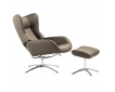 Fauteuil relax design avec repose-pieds STOCKHOLM