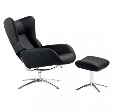 Fauteuil relax design avec repose-pieds STOCKHOLM