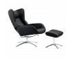 Fauteuil relax design avec repose-pieds STOCKHOLM