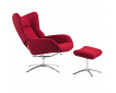 Fauteuil relax design avec repose-pieds STOCKHOLM