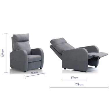 Fauteuil relaxation 2 moteurs FIDJI