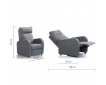 Fauteuil relaxation 2 moteurs FIDJI