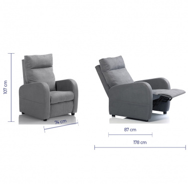 Fauteuil releveur 1 moteur FIDJI