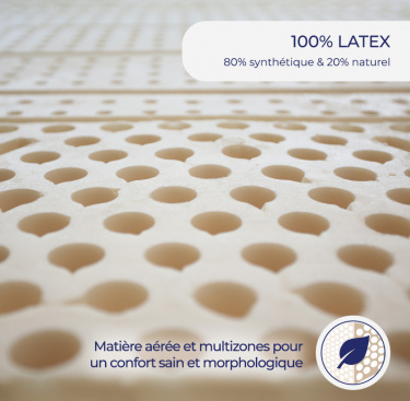 Matelas 100% latex ECLIPSE